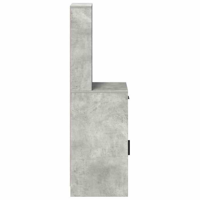 Bufet cu sertar Gri din beton 40 x 40,5 x 135 cm Lemn compozit - WALTI WALTI