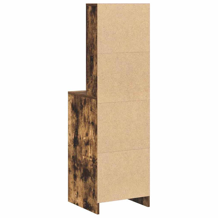 Bufet cu sertar Stejar fumuriu 40 x 40,5 x 135 cm Lemn compozit - WALTI WALTI