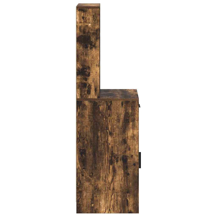 Bufet cu sertar Stejar fumuriu 40 x 40,5 x 135 cm Lemn compozit - WALTI WALTI
