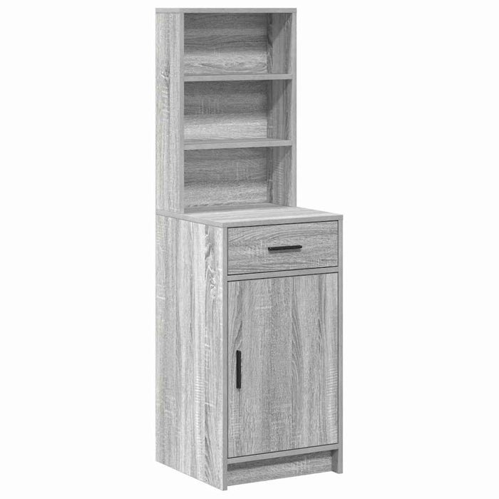 Bufet cu sertar Gri Sonoma 40 x 40,5 x 135 cm Lemn compozit - WALTI WALTI