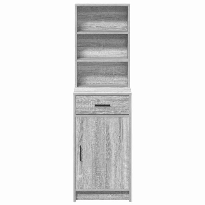 Bufet cu sertar Gri Sonoma 40 x 40,5 x 135 cm Lemn compozit - WALTI WALTI