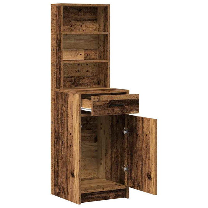 Bufet cu sertar Lemn vechi 40 x 40,5 x 135 cm Lemn compozit - WALTI WALTI