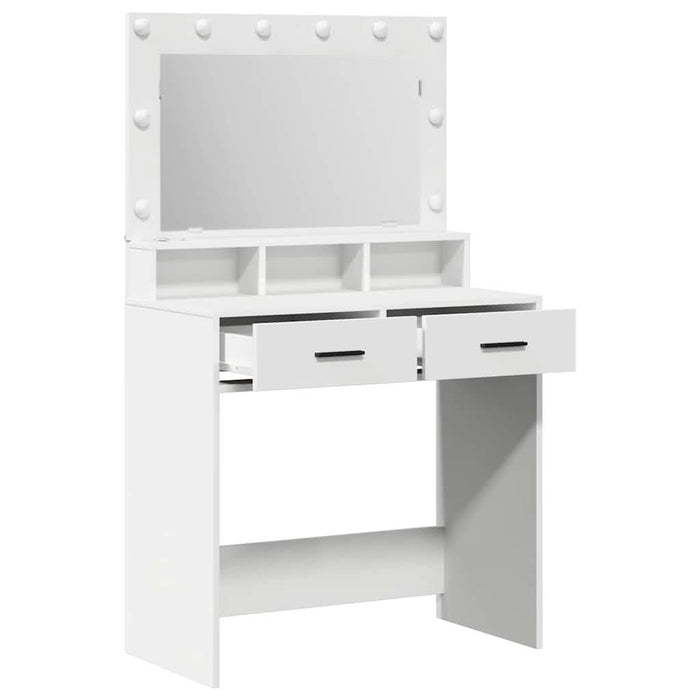 Masă de Machiaj cu sertar Alb 79 x 41 x 135 cm Lemn compozit - WALTI WALTI