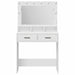 Masă de Machiaj cu sertar Alb 79 x 41 x 135 cm Lemn compozit - WALTI WALTI