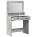 Masă de Machiaj Gri din beton 79 x 41 x 135 cm Lemn compozit - WALTI WALTI