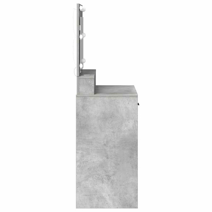 Masă de Machiaj Gri din beton 79 x 41 x 135 cm Lemn compozit - WALTI WALTI