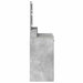Masă de Machiaj Gri din beton 79 x 41 x 135 cm Lemn compozit - WALTI WALTI
