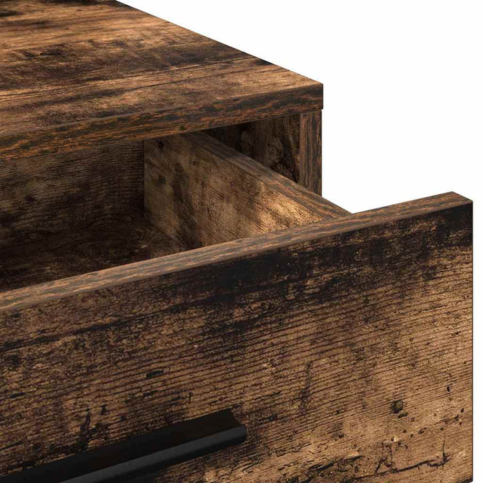Masă de Machiaj Stejar fumuriu 79 x 41 x 135 cm Lemn compozit - WALTI WALTI