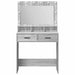 Masă de Machiaj Gri Sonoma 79 x 41 x 135 cm Lemn compozit - WALTI WALTI