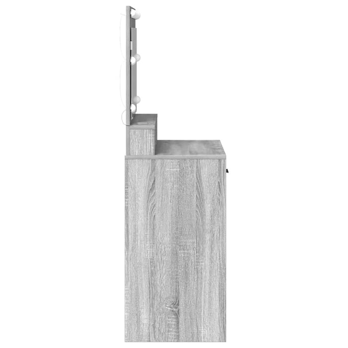Masă de Machiaj Gri Sonoma 79 x 41 x 135 cm Lemn compozit - WALTI WALTI