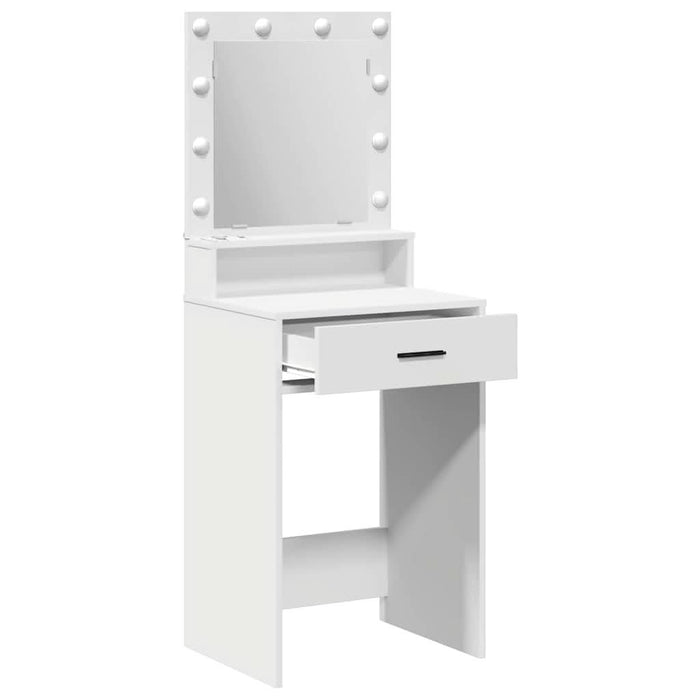 Masă de Machiaj cu sertar Alb 50 x 41 x 135 cm Lemn compozit - WALTI WALTI