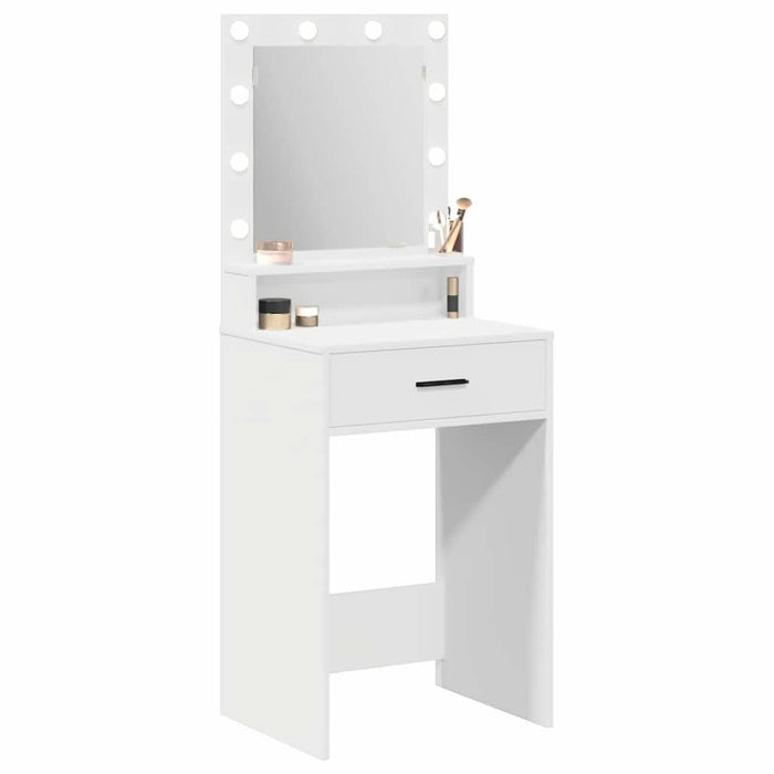 Masă de Machiaj cu sertar Alb 50 x 41 x 135 cm Lemn compozit - WALTI WALTI