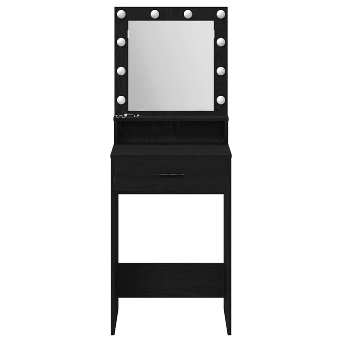 Masă de Machiaj Stejar Negru 50 x 41 x 135 cm Lemn compozit - WALTI WALTI