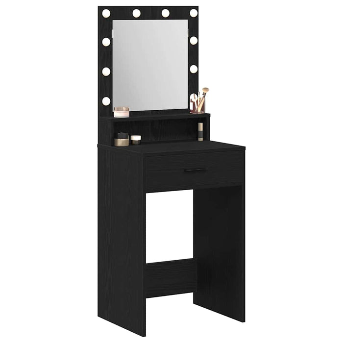 Masă de Machiaj Stejar Negru 50 x 41 x 135 cm Lemn compozit - WALTI WALTI
