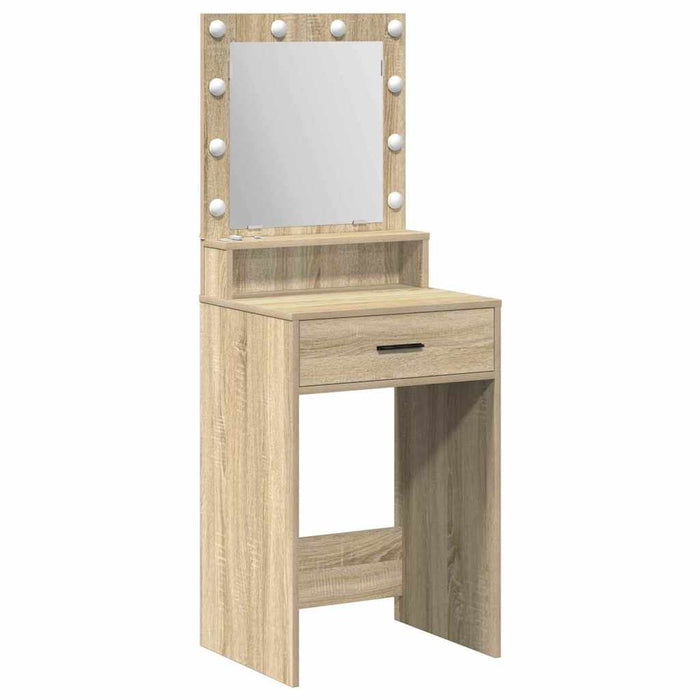 Masă de Machiaj Stejar Sonoma 50 x 41 x 135 cm Lemn compozit - WALTI WALTI