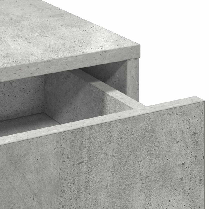 Masă de Machiaj Gri din beton 50 x 41 x 135 cm Lemn compozit - WALTI WALTI