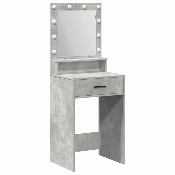 Masă de Machiaj Gri din beton 50 x 41 x 135 cm Lemn compozit - WALTI WALTI