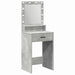 Masă de Machiaj Gri din beton 50 x 41 x 135 cm Lemn compozit - WALTI WALTI