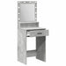 Masă de Machiaj Gri din beton 50 x 41 x 135 cm Lemn compozit - WALTI WALTI