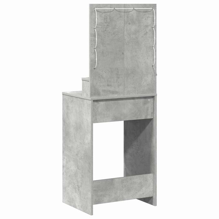 Masă de Machiaj Gri din beton 50 x 41 x 135 cm Lemn compozit - WALTI WALTI