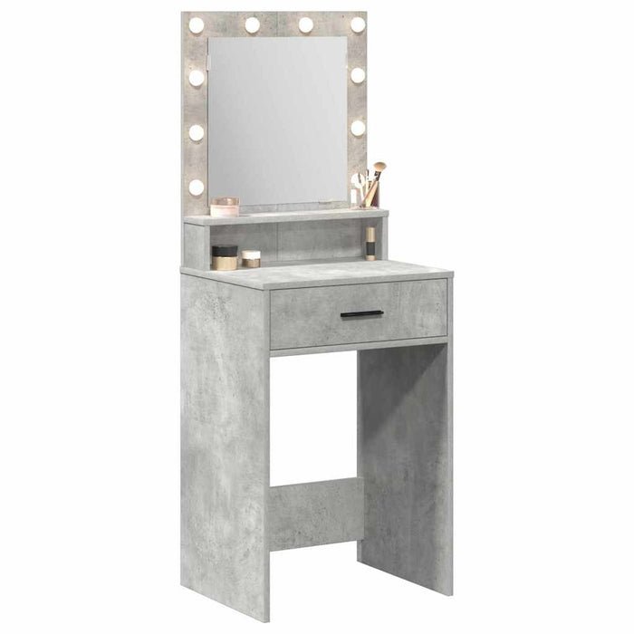 Masă de Machiaj Gri din beton 50 x 41 x 135 cm Lemn compozit - WALTI WALTI