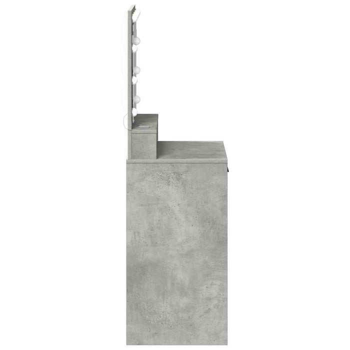 Masă de Machiaj Gri din beton 50 x 41 x 135 cm Lemn compozit - WALTI WALTI