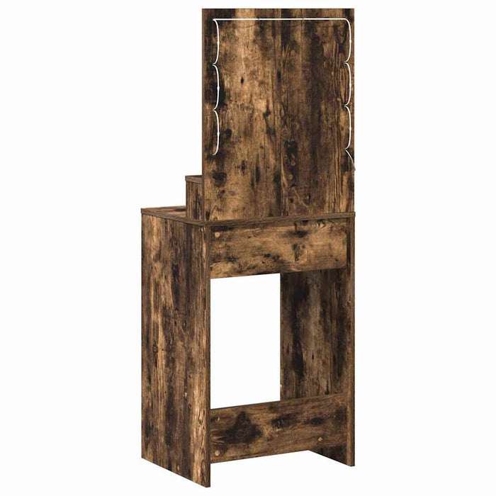Masă de Machiaj Stejar fumuriu 50 x 41 x 135 cm Lemn compozit - WALTI WALTI