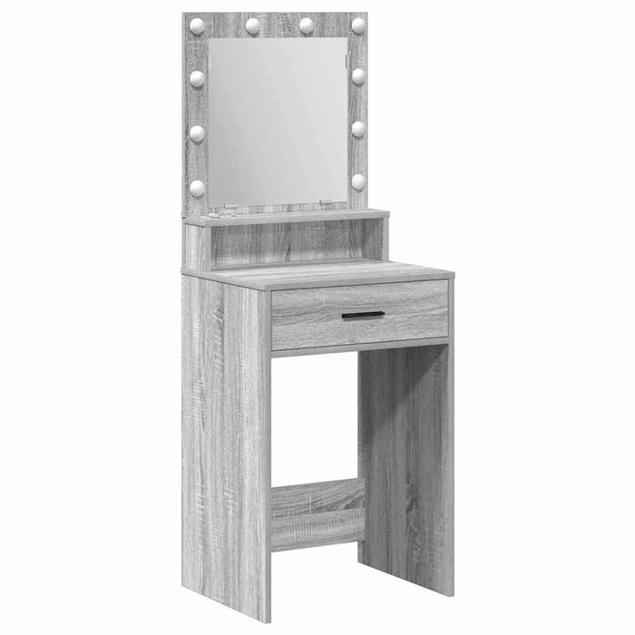 Masă de Machiaj Gri Sonoma 50 x 41 x 135 cm Lemn compozit - WALTI WALTI