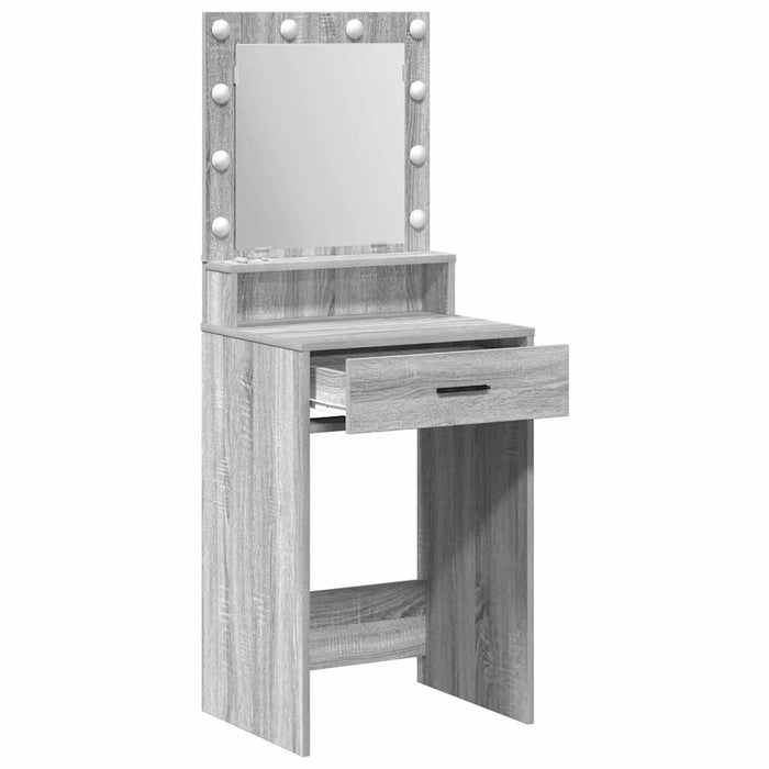 Masă de Machiaj Gri Sonoma 50 x 41 x 135 cm Lemn compozit - WALTI WALTI