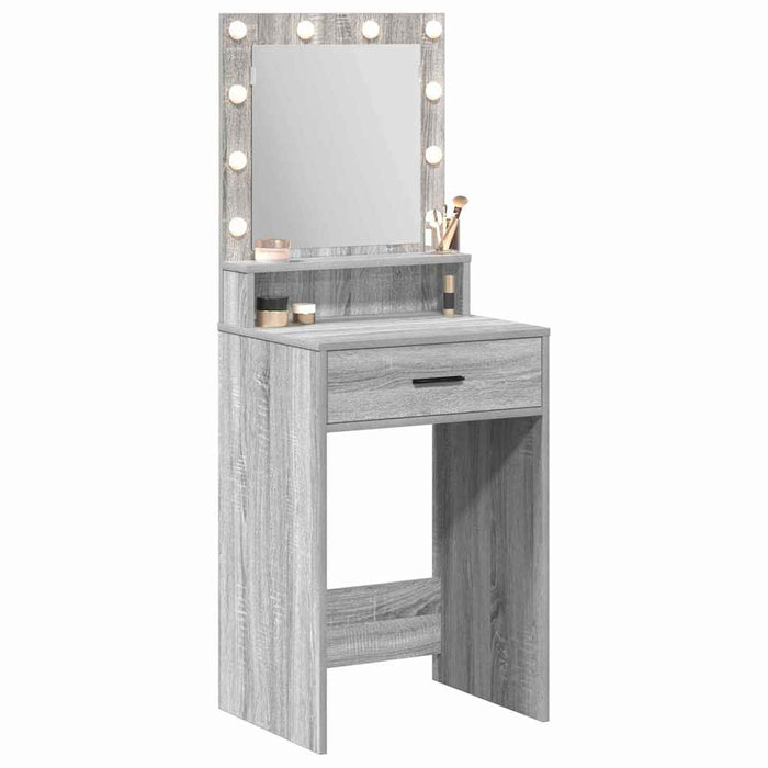 Masă de Machiaj Gri Sonoma 50 x 41 x 135 cm Lemn compozit - WALTI WALTI