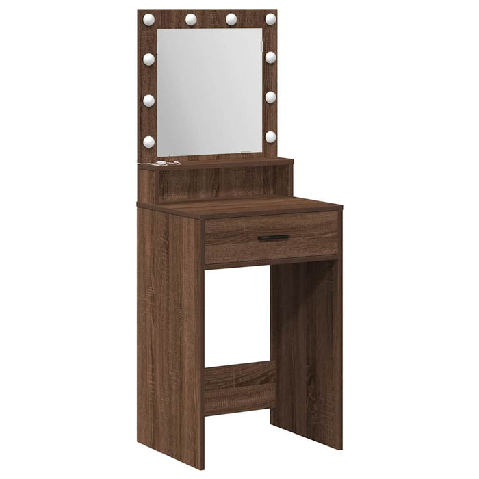 Masă de Machiaj Stejar închis 50 x 41 x 135 cm Lemn compozit - WALTI WALTI