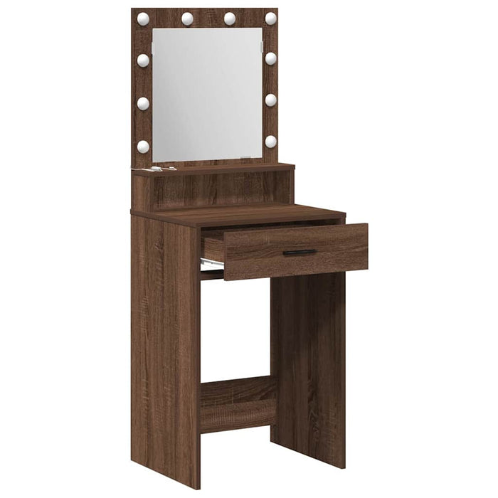 Masă de Machiaj Stejar închis 50 x 41 x 135 cm Lemn compozit - WALTI WALTI