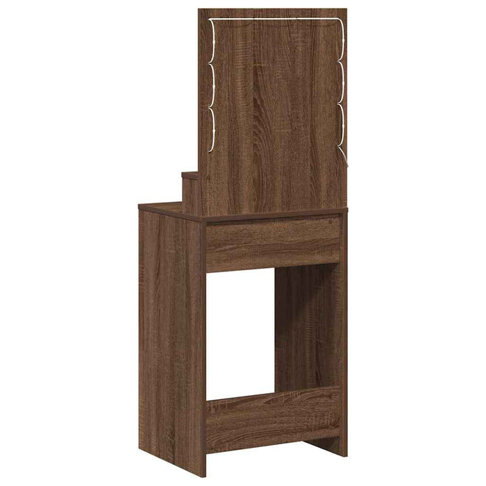 Masă de Machiaj Stejar închis 50 x 41 x 135 cm Lemn compozit - WALTI WALTI