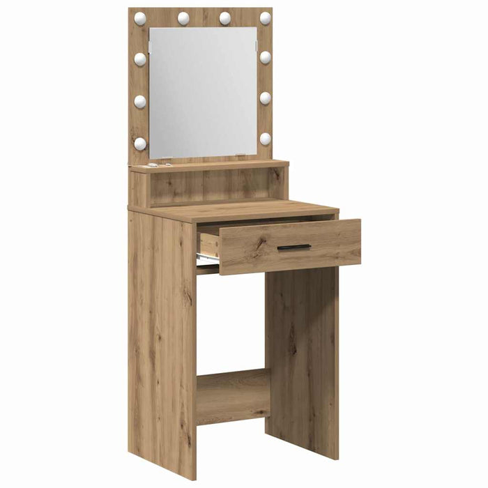 Masă de Machiaj Stejar Artizanal 50 x 41 x 135 cm Lemn compozit - WALTI WALTI