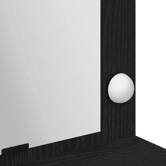 Masă de Machiaj Stejar Negru 100 x 41 x 135 cm Lemn compozit - WALTI WALTI