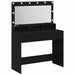 Masă de Machiaj Stejar Negru 100 x 41 x 135 cm Lemn compozit - WALTI WALTI