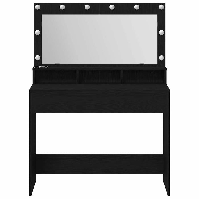 Masă de Machiaj Stejar Negru 100 x 41 x 135 cm Lemn compozit - WALTI WALTI