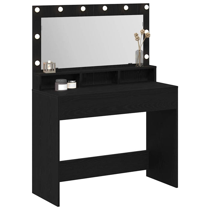 Masă de Machiaj Stejar Negru 100 x 41 x 135 cm Lemn compozit - WALTI WALTI