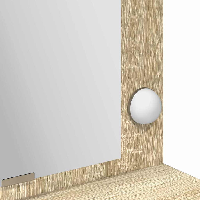Masă de Machiaj Stejar Sonoma 100 x 41 x 135 cm Lemn compozit - WALTI WALTI