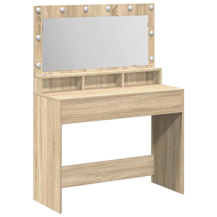 Masă de Machiaj Stejar Sonoma 100 x 41 x 135 cm Lemn compozit - WALTI WALTI