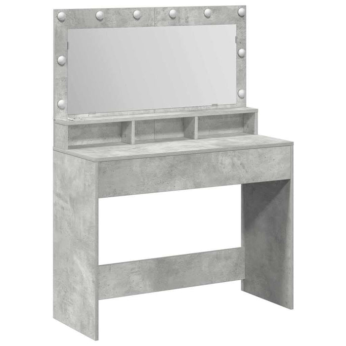 Masă de Machiaj Gri din beton 100 x 41 x 135 cm Lemn compozit - WALTI WALTI