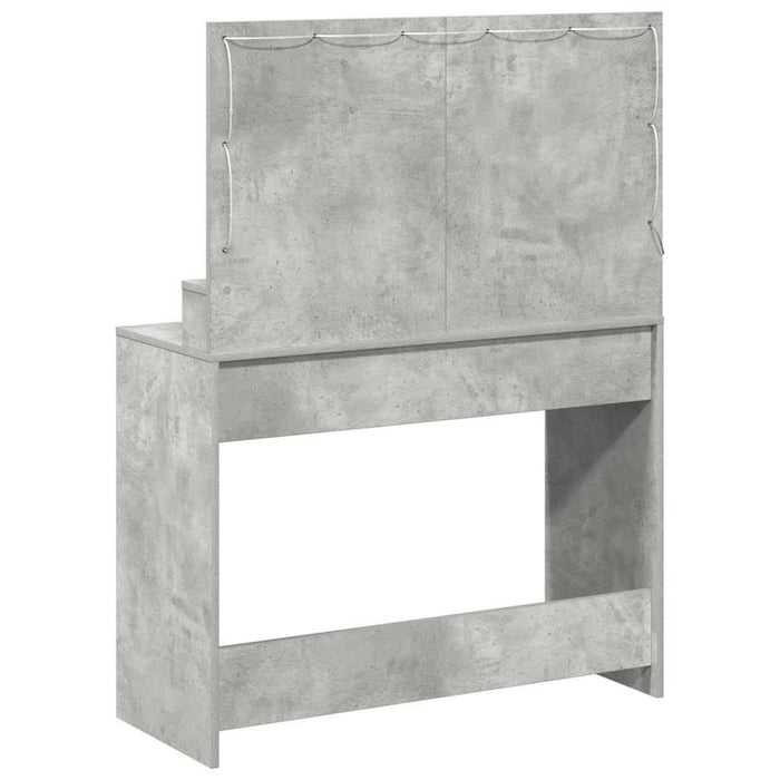 Masă de Machiaj Gri din beton 100 x 41 x 135 cm Lemn compozit - WALTI WALTI