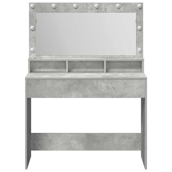 Masă de Machiaj Gri din beton 100 x 41 x 135 cm Lemn compozit - WALTI WALTI