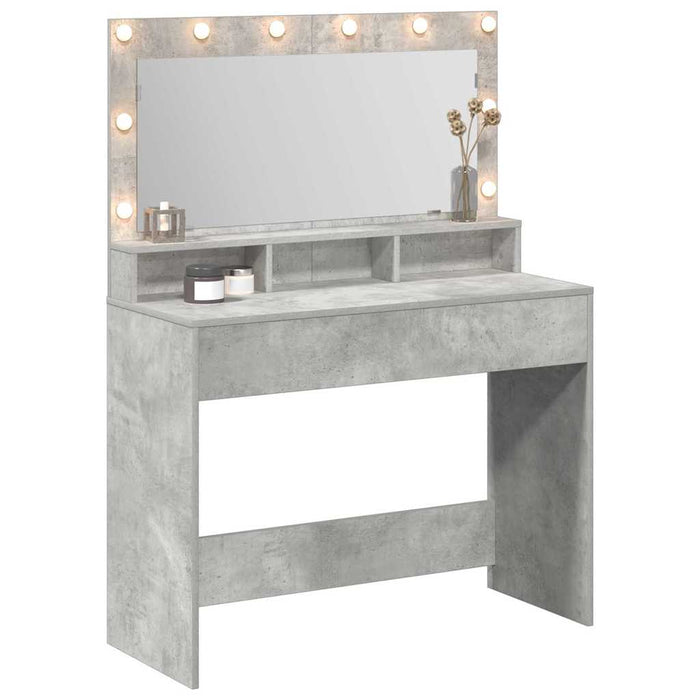 Masă de Machiaj Gri din beton 100 x 41 x 135 cm Lemn compozit - WALTI WALTI