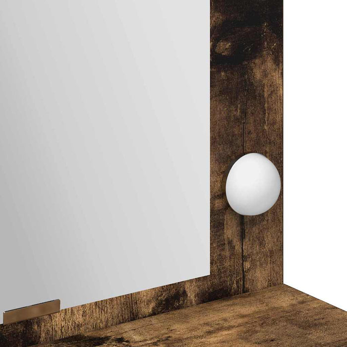 Masă de Machiaj Stejar fumuriu 100 x 41 x 135 cm Lemn compozit - WALTI WALTI
