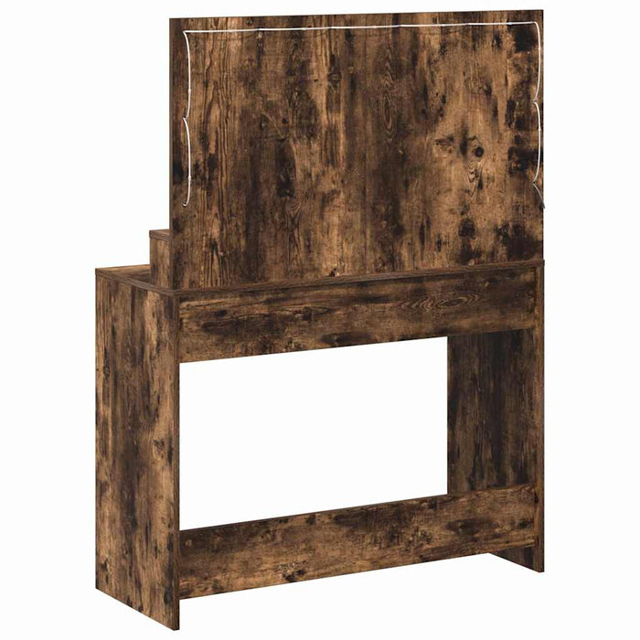 Masă de Machiaj Stejar fumuriu 100 x 41 x 135 cm Lemn compozit - WALTI WALTI