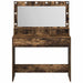 Masă de Machiaj Stejar fumuriu 100 x 41 x 135 cm Lemn compozit - WALTI WALTI