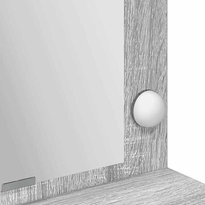 Masă de Machiaj Gri Sonoma 100 x 41 x 135 cm Lemn compozit - WALTI WALTI