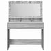 Masă de Machiaj Gri Sonoma 100 x 41 x 135 cm Lemn compozit - WALTI WALTI