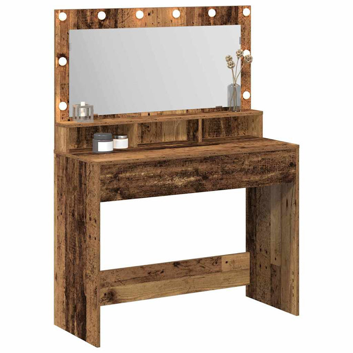 Masă de Machiaj Lemn vechi 100 x 41 x 135 cm Lemn compozit - WALTI WALTI